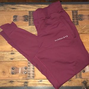 Alphalete maroon joggers